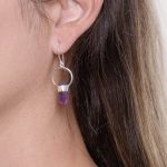 Amethyst Crystal Point Earrings - Image 8