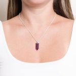 Amethyst Crystal Point Necklace - Image 5
