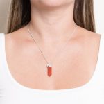 Carnelian Crystal Point Necklace - Image 5