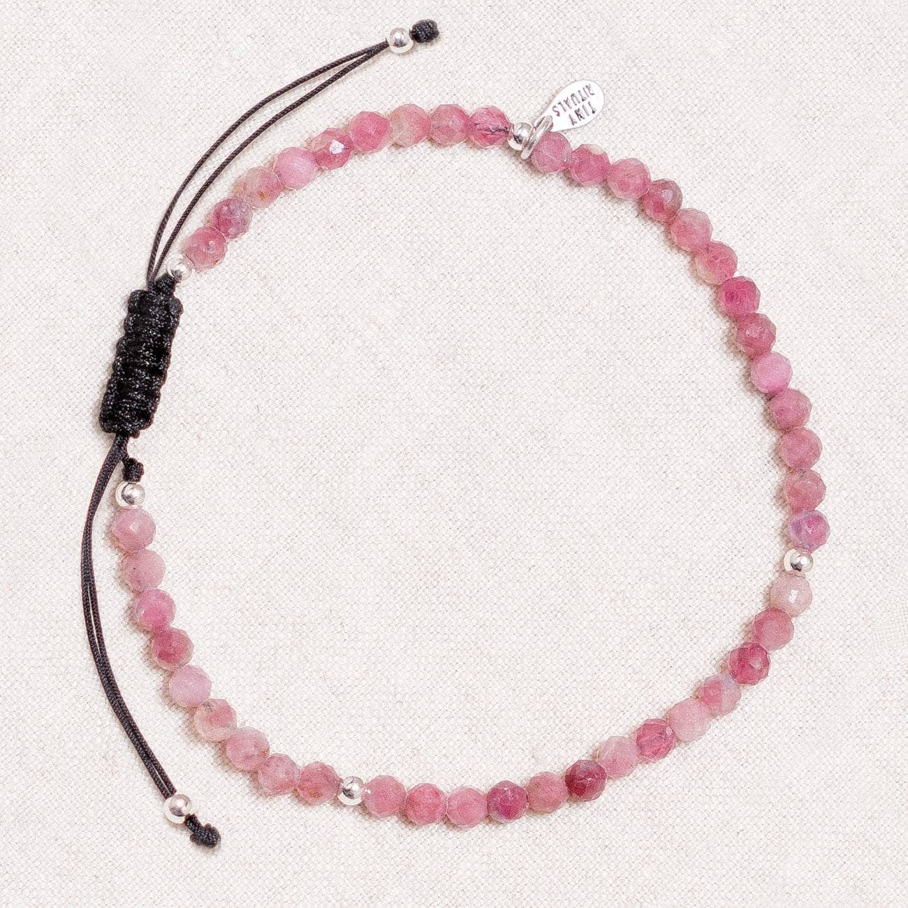 Studio-Session-60814 Pink Tourmaline Energy Anklet - AAA Premium Quality - Image 2