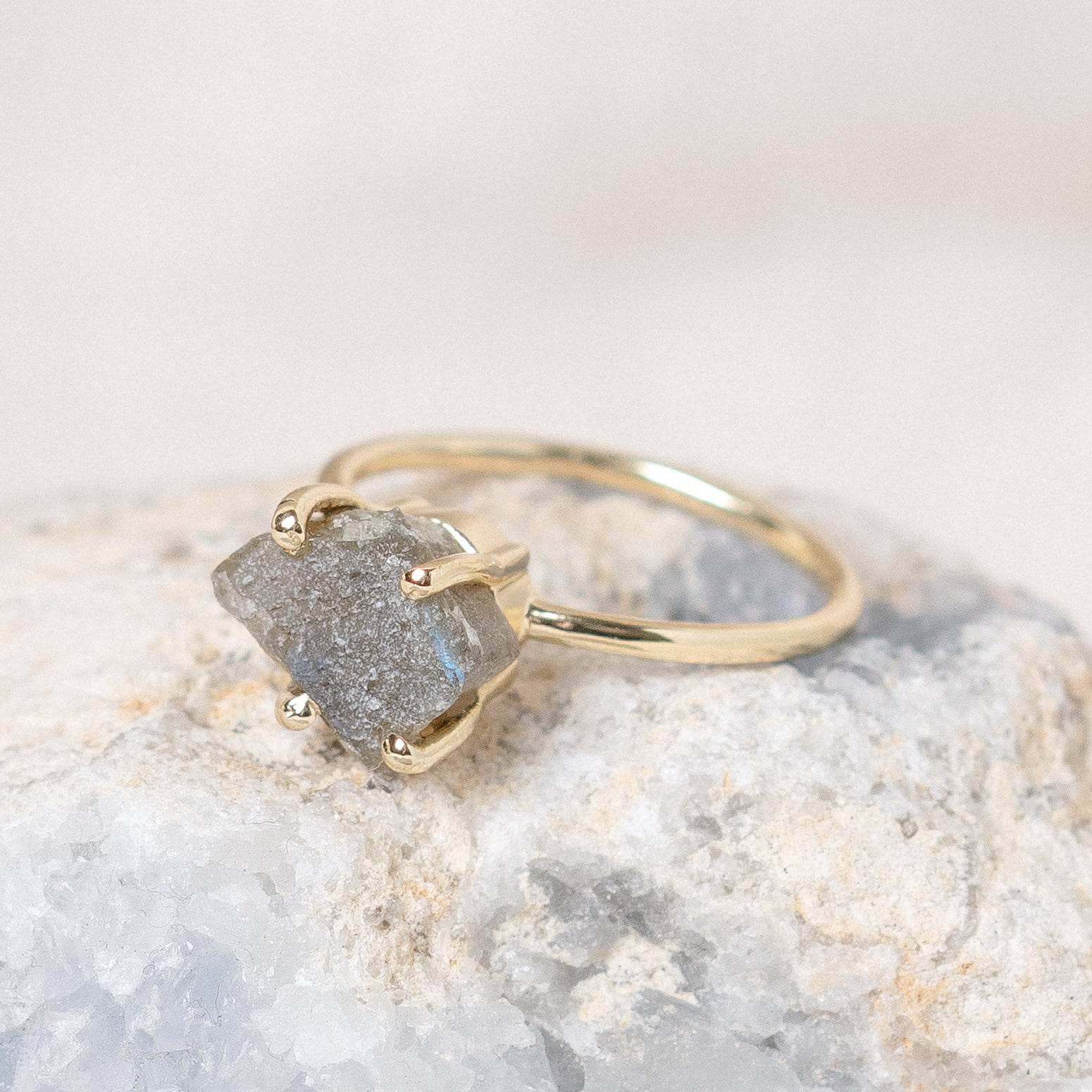 Studio-Session-6208 Labradorite Raw Freeform Gold or Silver Ring - Image 9