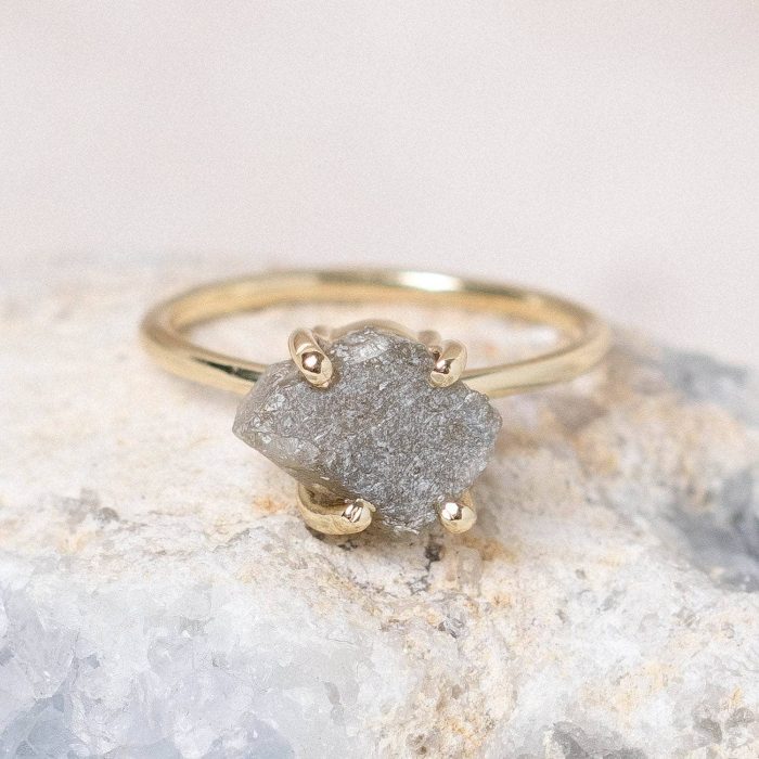 Labradorite Raw Freeform Gold or Silver Ring - Image 7