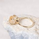 Citrine Raw Freeform Gold or Silver Ring - Image 4