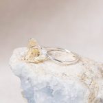 Citrine Raw Freeform Gold or Silver Ring - Image 9
