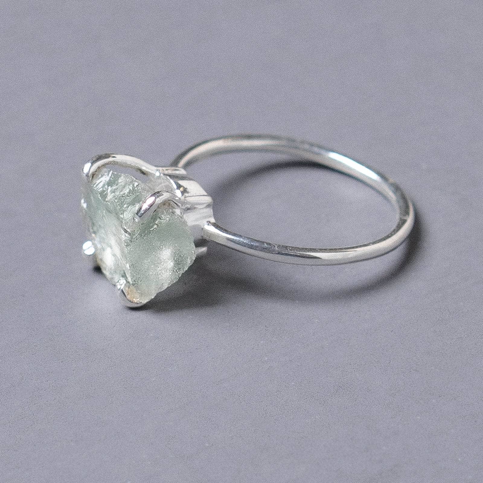 Studio-Session-6710 Green Amethyst Raw Freeform Gold or Silver Ring - Image 8