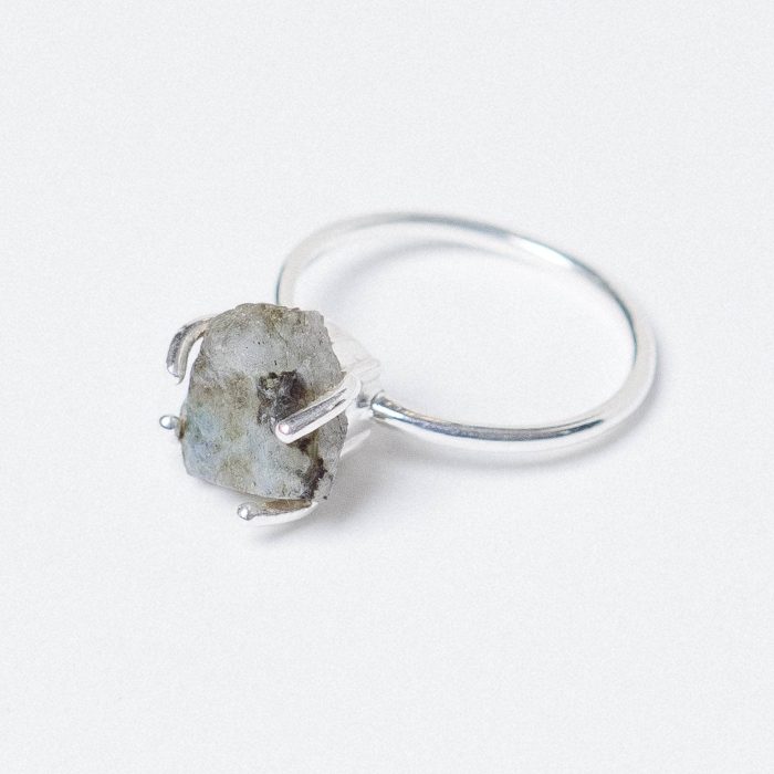 Labradorite Raw Freeform Gold or Silver Ring - Image 4