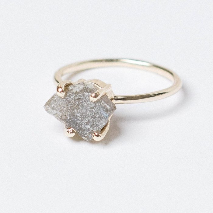 Labradorite Raw Freeform Gold or Silver Ring - Image 8