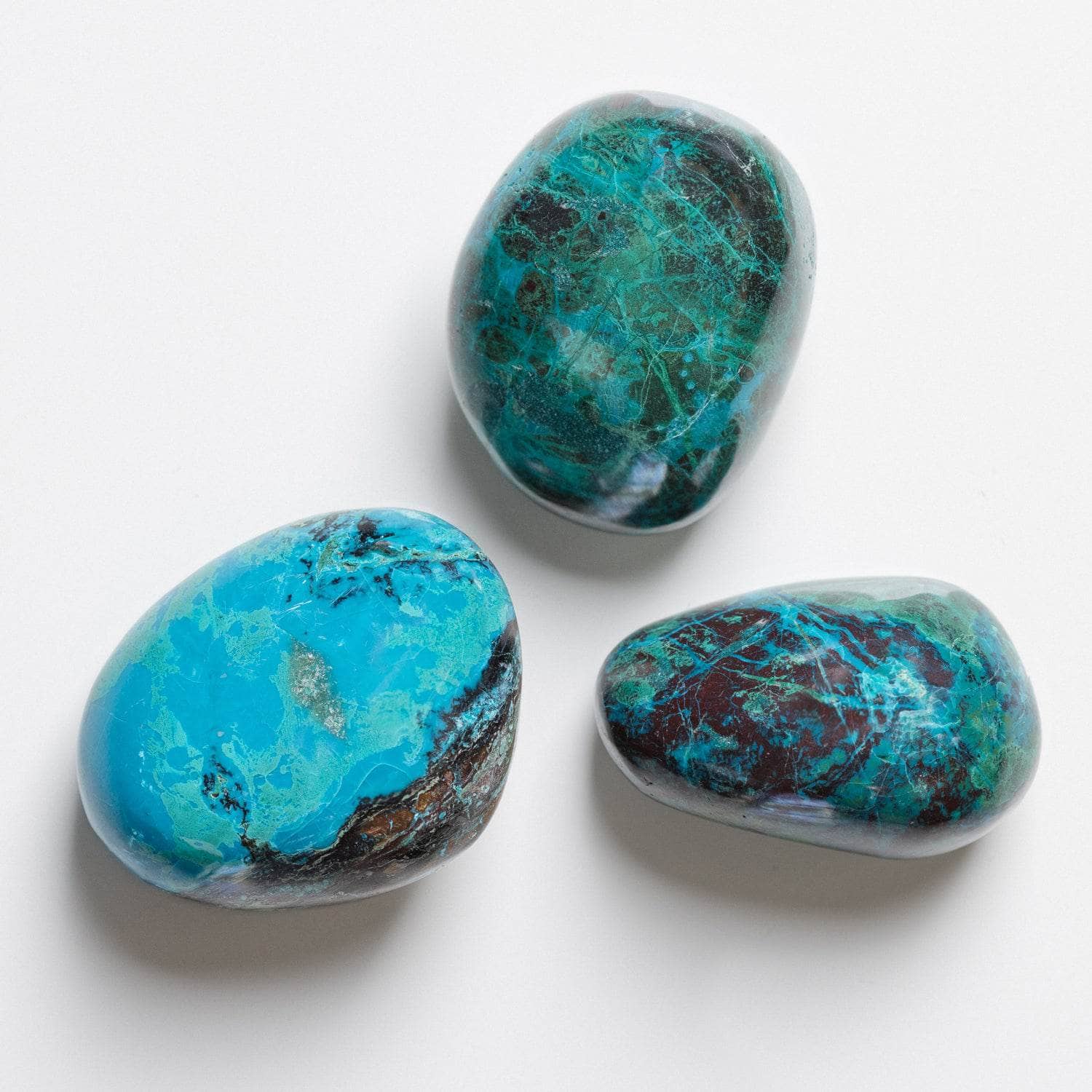 Studio-Session-7395 Rare Peruvian Chrysocolla Palm Stone - Image 14