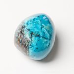 Rare Peruvian Chrysocolla Palm Stone - Image 17