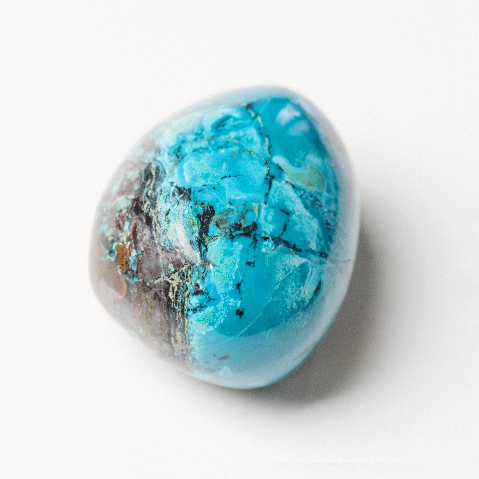 Studio-Session-7476 Rare Peruvian Chrysocolla Palm Stone - Image 17