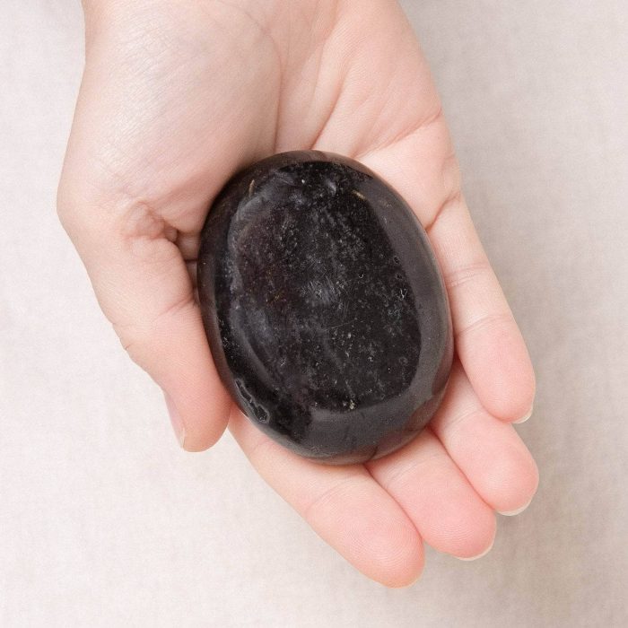 Black Tourmaline Palm Stones - AAA Premium Quality - Image 5