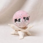 Peruvian Rhodonite Sphere with Tripod - AAA Premium Quality - Image 6