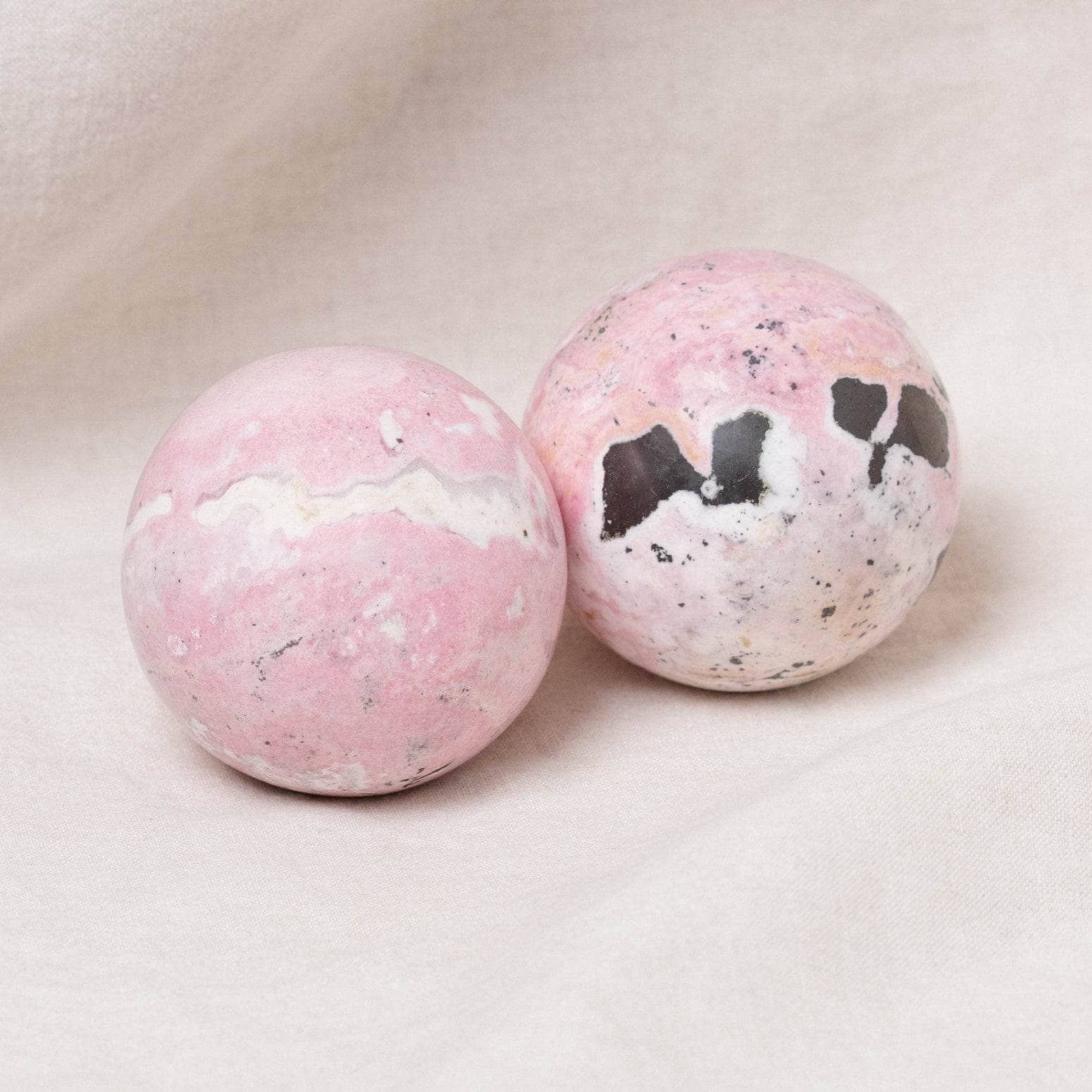 Studio-Session-7644 Peruvian Rhodonite Sphere with Tripod - AAA Premium Quality - Image 7