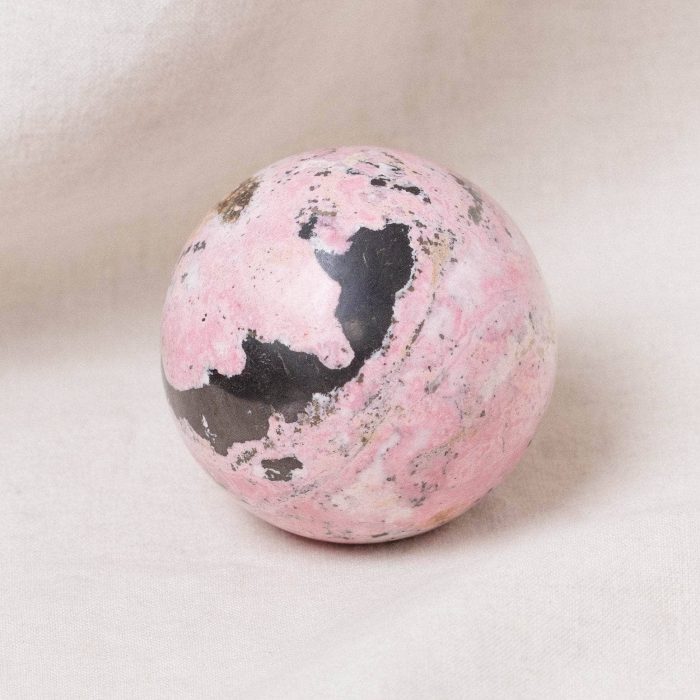 Peruvian Rhodonite Sphere with Tripod - AAA Premium Quality - Image 10