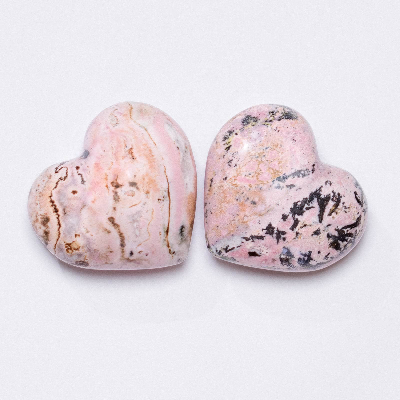 Studio-Session-7800 Peruvian Rhodonite Hearts - AAA Premium Quality - Image 4