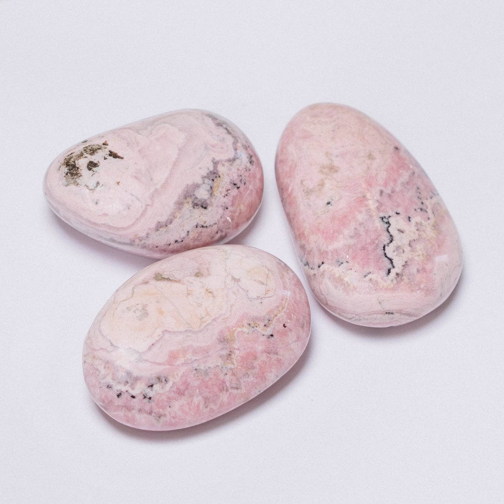 Studio-Session-7892 Peruvian Rhodochrosite Palm Stones - AAA Premium Quality - Image 12