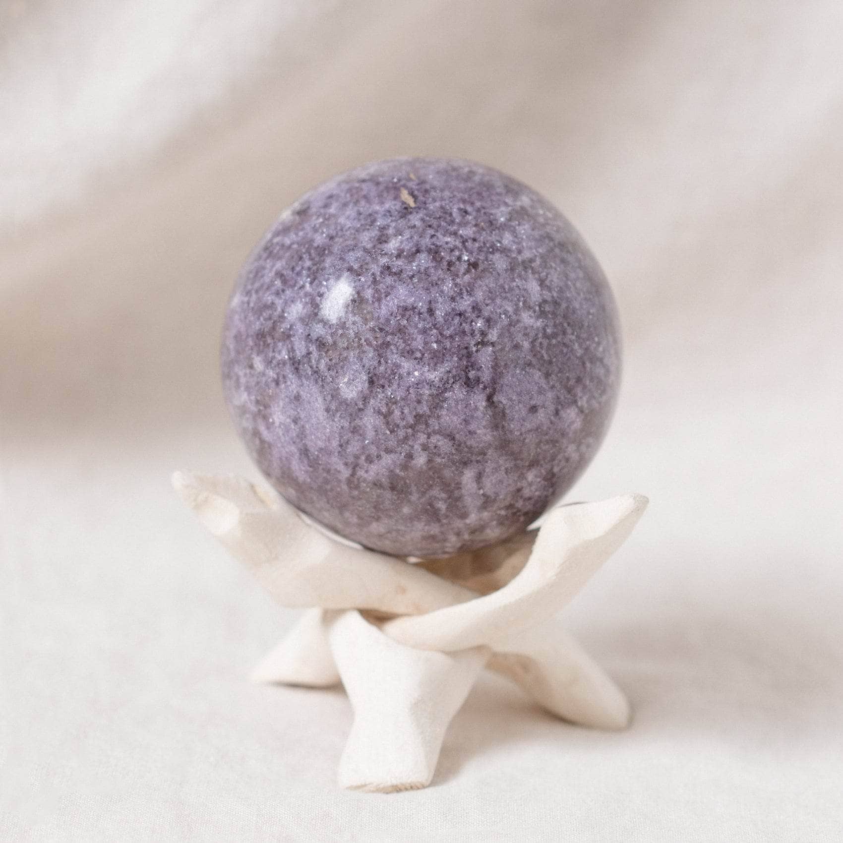 Studio-Session-7926 Lepidolite Sphere with Tripod - AAA Premium Quality - Image 7