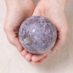 Lepidolite Sphere with Tripod - AAA Premium Quality - Image 10