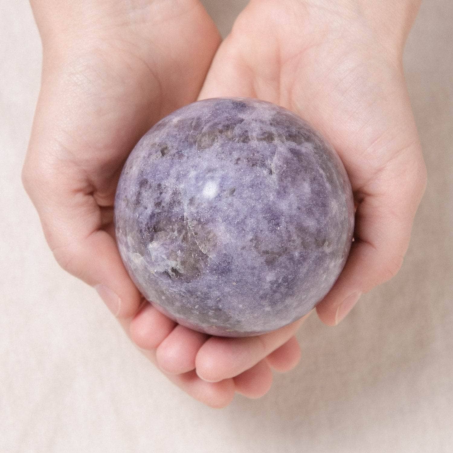 Studio-Session-7980 Lepidolite Sphere with Tripod - AAA Premium Quality - Image 10