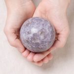 Lepidolite Sphere with Tripod - AAA Premium Quality - Image 3