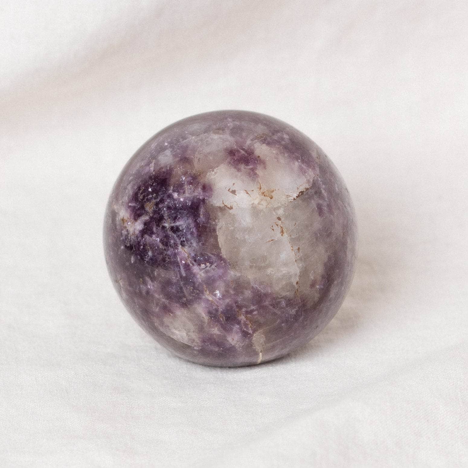 Studio-Session-8063 Lepidolite Sphere with Tripod - AAA Premium Quality - Image 5