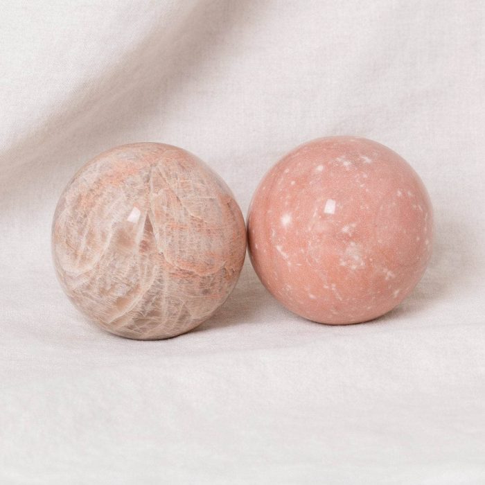 Peach Moonstone Spheres - AAA Premium Quality - Image 7