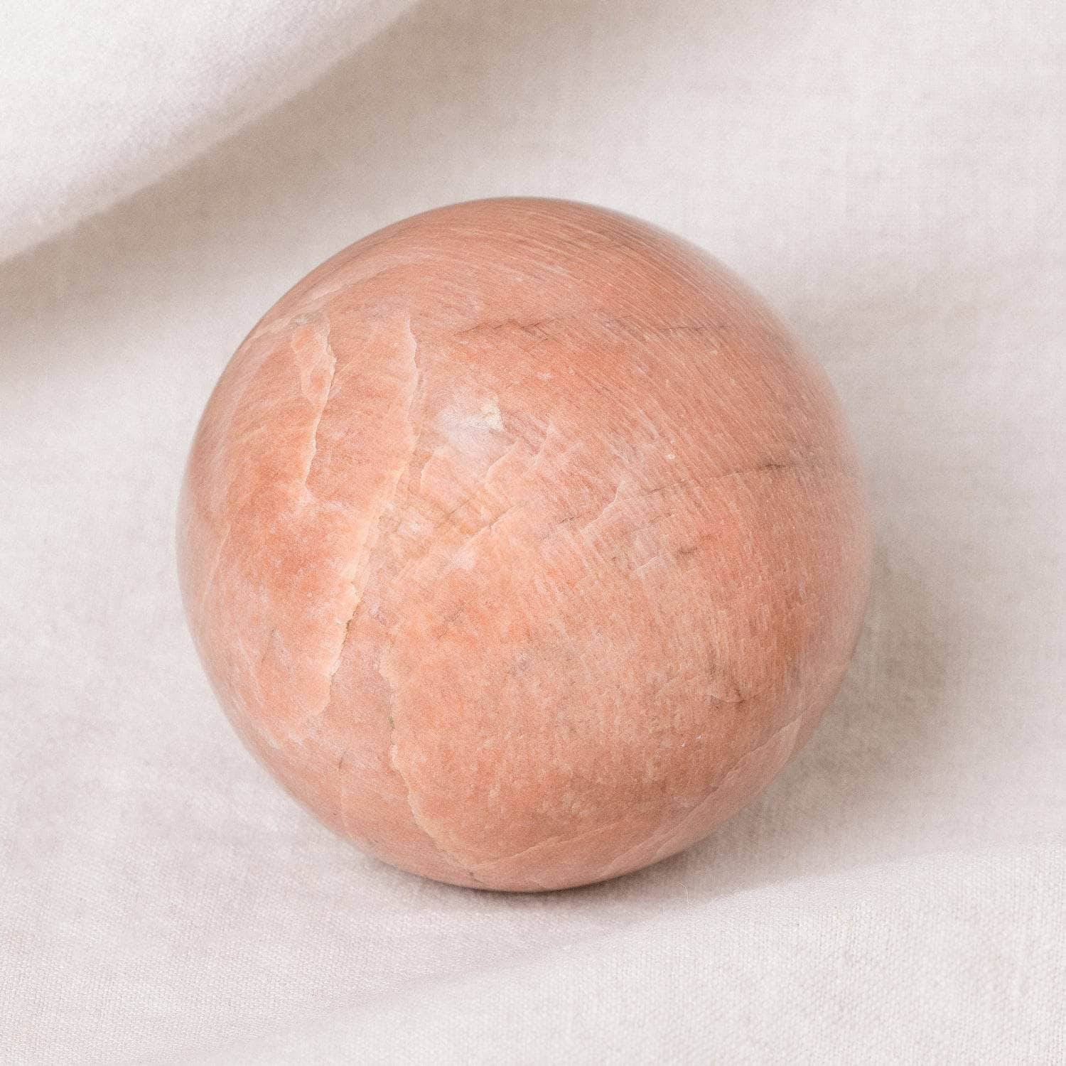 Studio-Session-9043 Peach Moonstone Spheres - AAA Premium Quality - Image 4