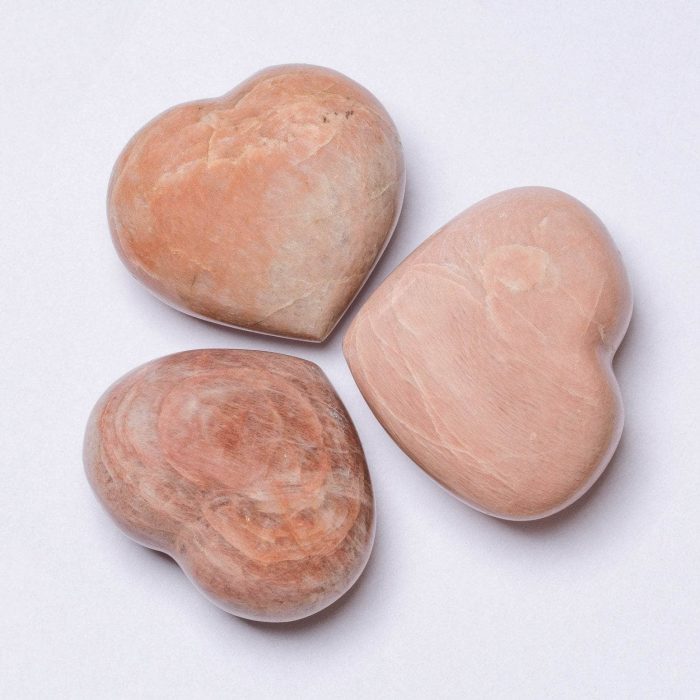 Peach Moonstone Hearts - AAA Premium Quality - Image 6
