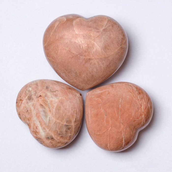 Peach Moonstone Hearts - AAA Premium Quality - Image 12