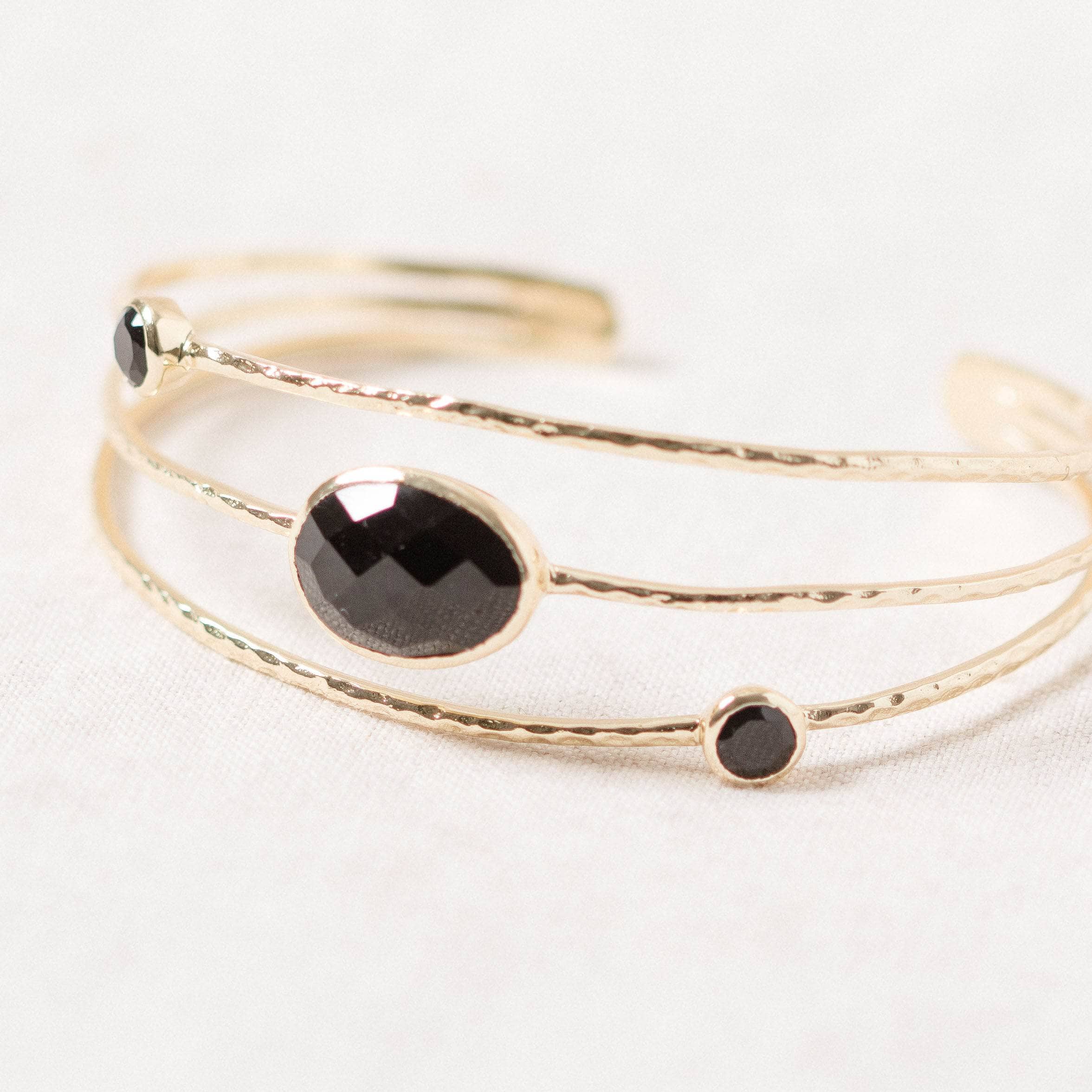 StudioSession-1080 Black Tourmaline Gold or Silver Bracelet - Image 1