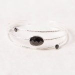 Black Tourmaline Gold or Silver Bracelet - Image 8