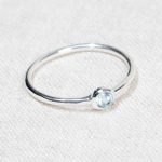 Blue Topaz Silver or Gold  Ring