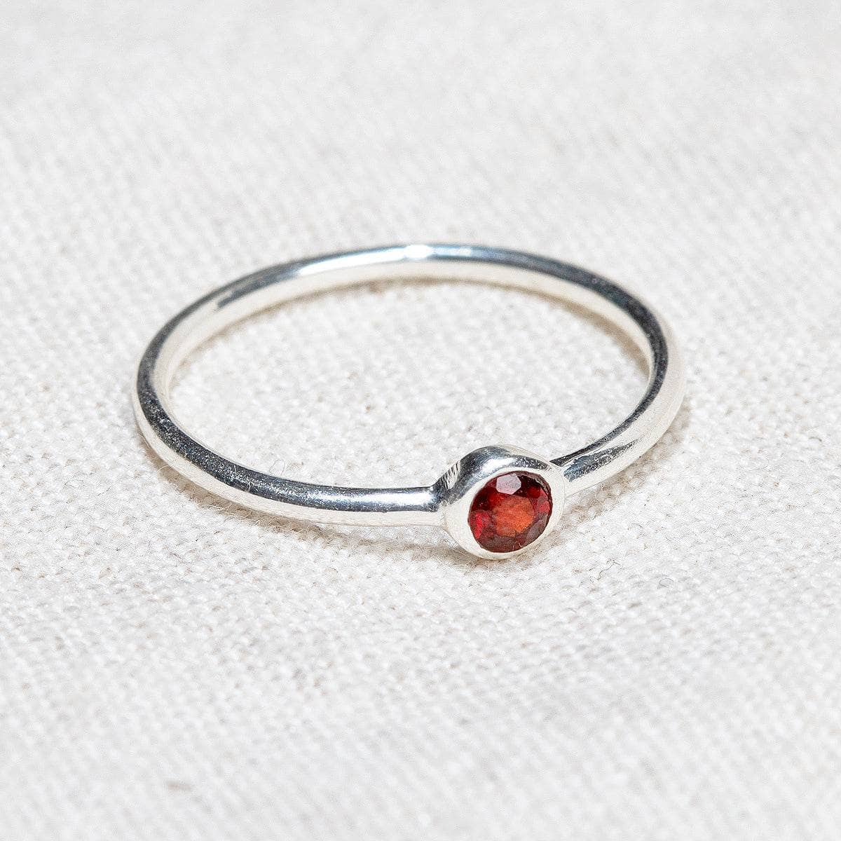 StudioSession-15357-1_8b2f880b-21c6-4419-b2d0-00e19097eabc Garnet Silver or Gold Ring - Image 5