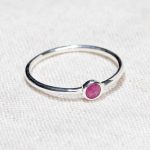 Ruby Silver or Gold Ring