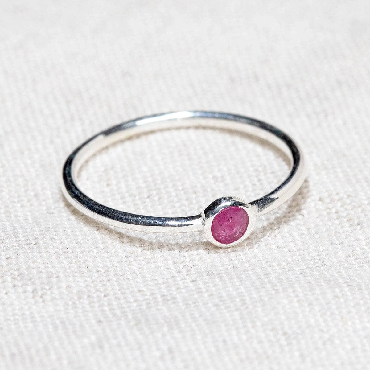 StudioSession-15364-1 Ruby Silver or Gold Ring - Image 1