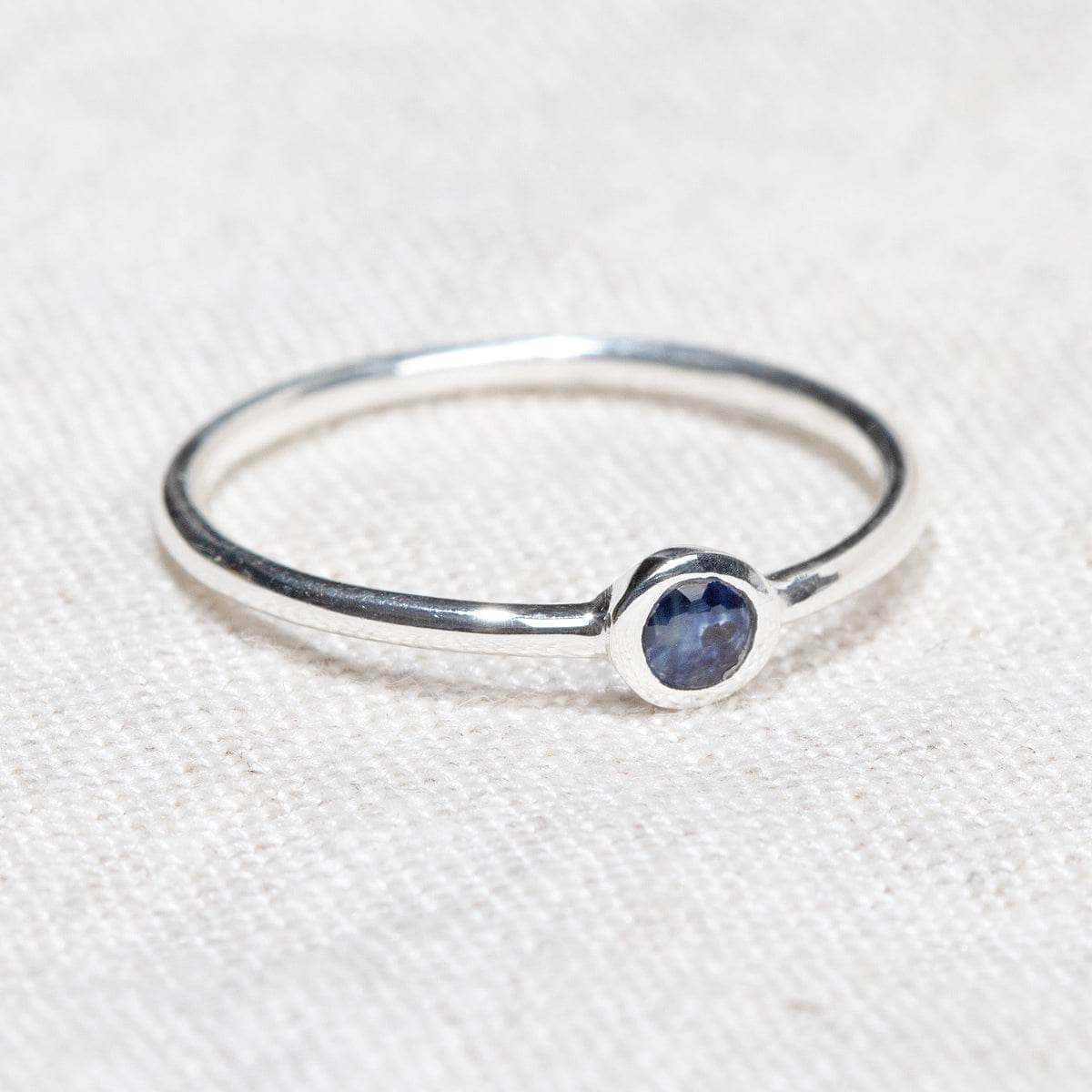 StudioSession-15374-1 Blue Sapphire Silver or Gold Ring - Image 4