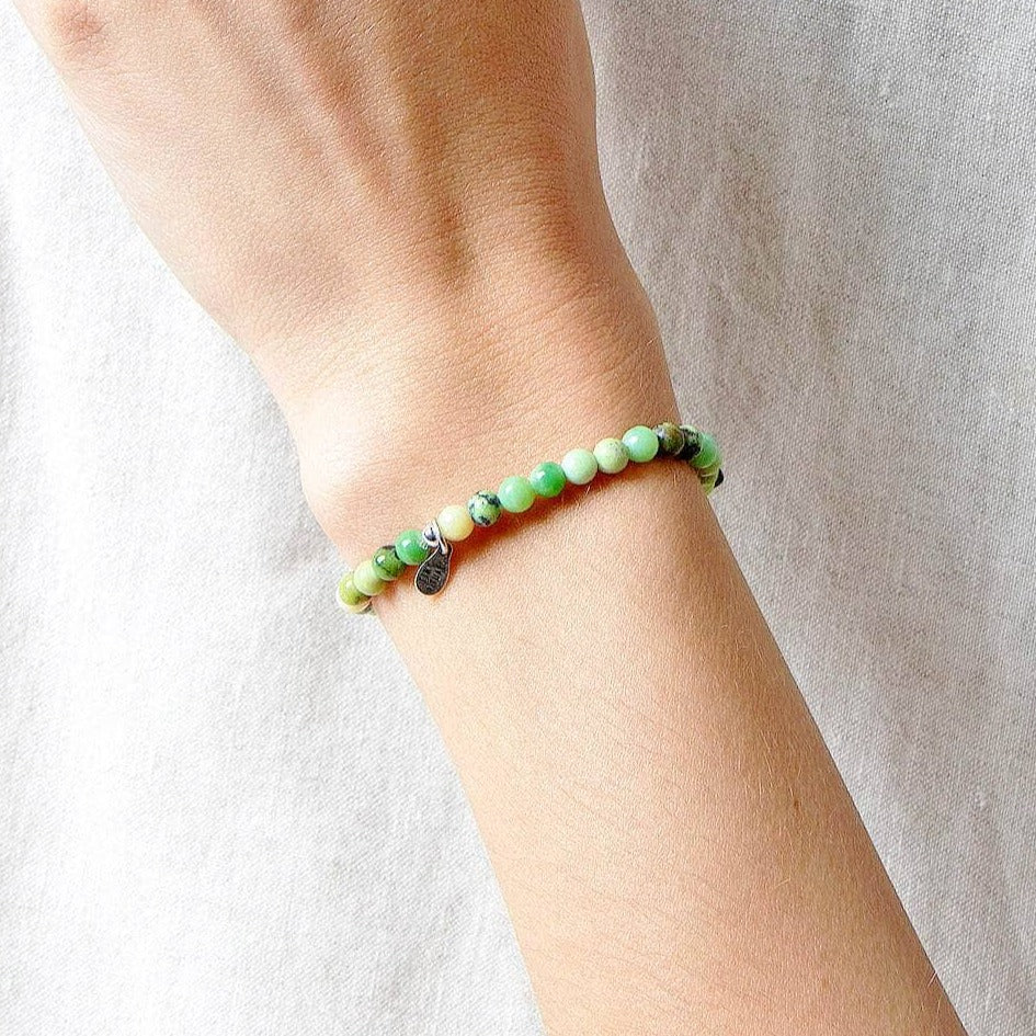StudioSession-16947-1 Chrysoprase Jasper Energy Bracelet - Image 2