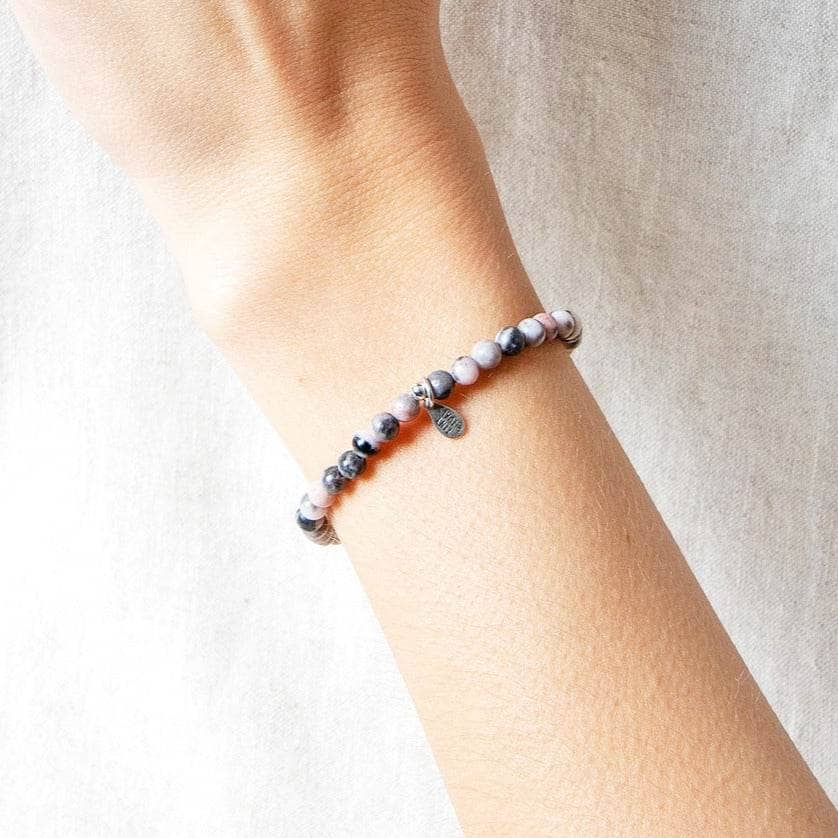 StudioSession-16978-1 Pink Zebra Jasper Energy Bracelet - Image 2
