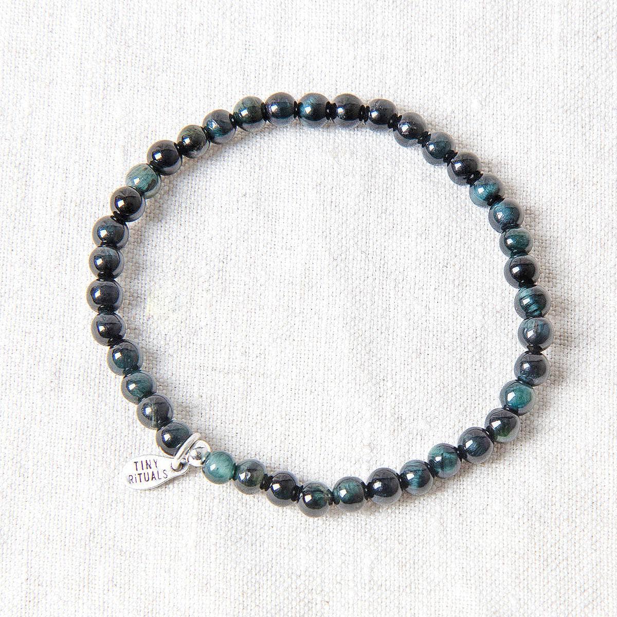 StudioSession-17006-1 Blue Tiger Eye Energy Bracelet - Image 1