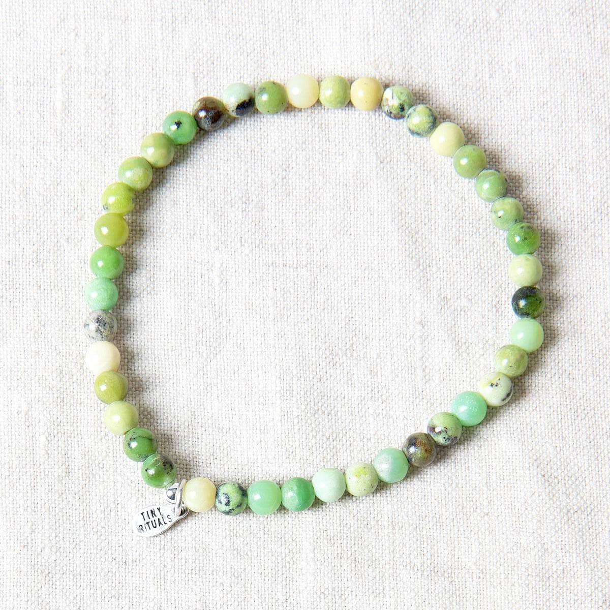 StudioSession-17017-1 Chrysoprase Jasper Energy Bracelet - Image 1