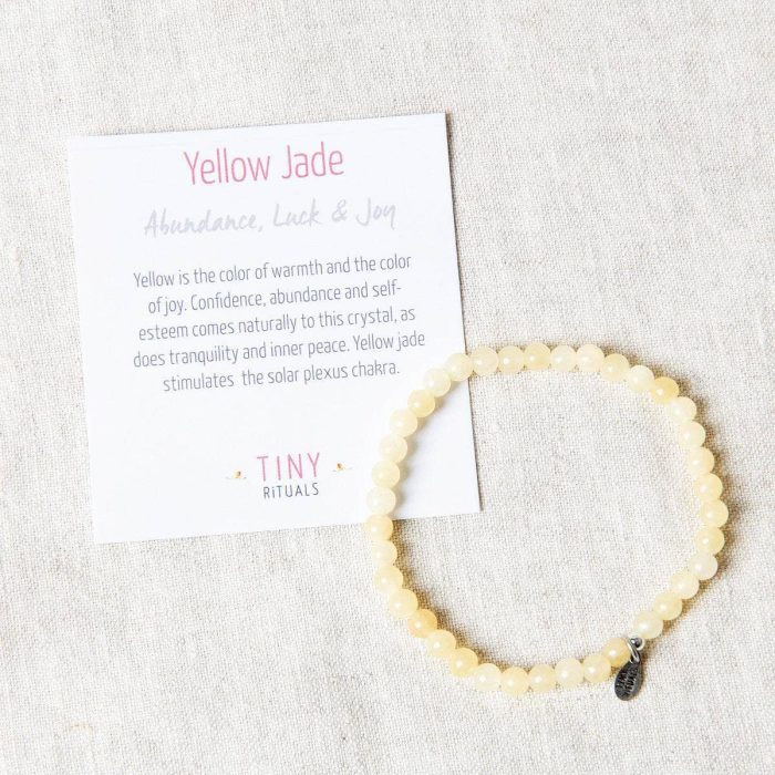 Yellow Jade Energy Bracelet - Image 3