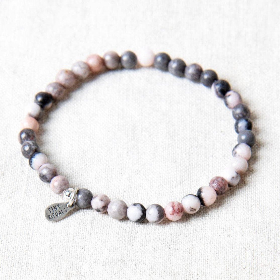 StudioSession-17063-1 Pink Zebra Jasper Energy Bracelet - Image 1