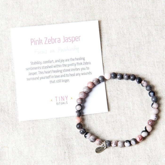Pink Zebra Jasper Energy Bracelet - Image 3