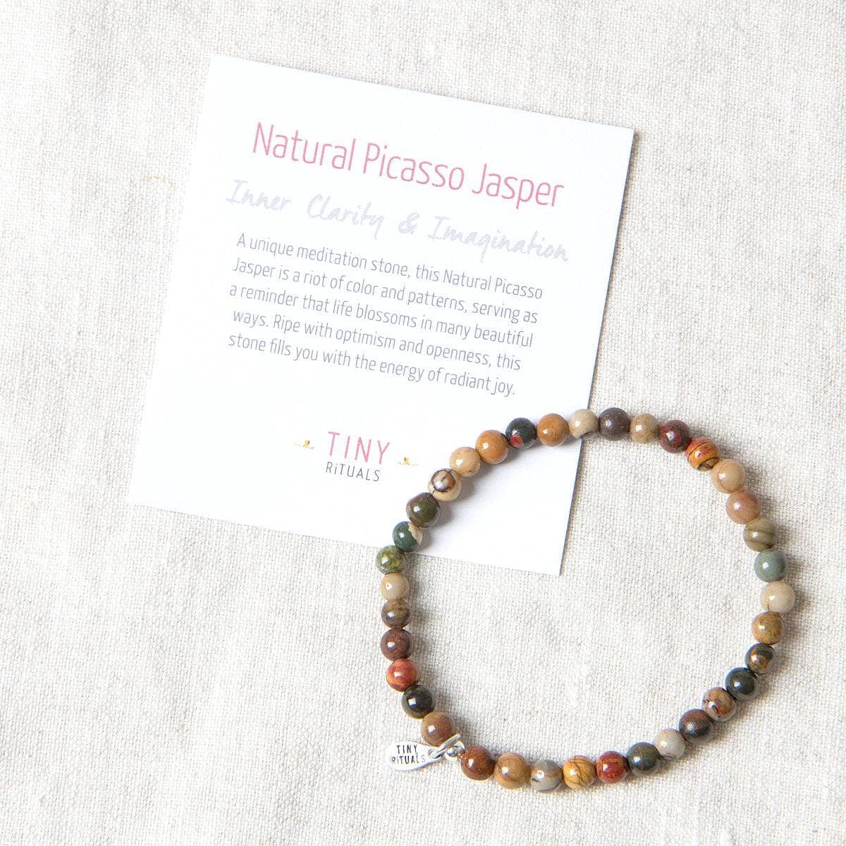 StudioSession-17091-1 Natural Picasso Jasper Energy Bracelet - Image 4