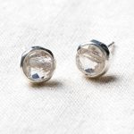 Herkimer Diamond Silver or Gold  Stud Earring - Image 10