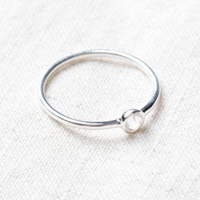 Herkimer Diamond Silver or Gold Ring - Image 9