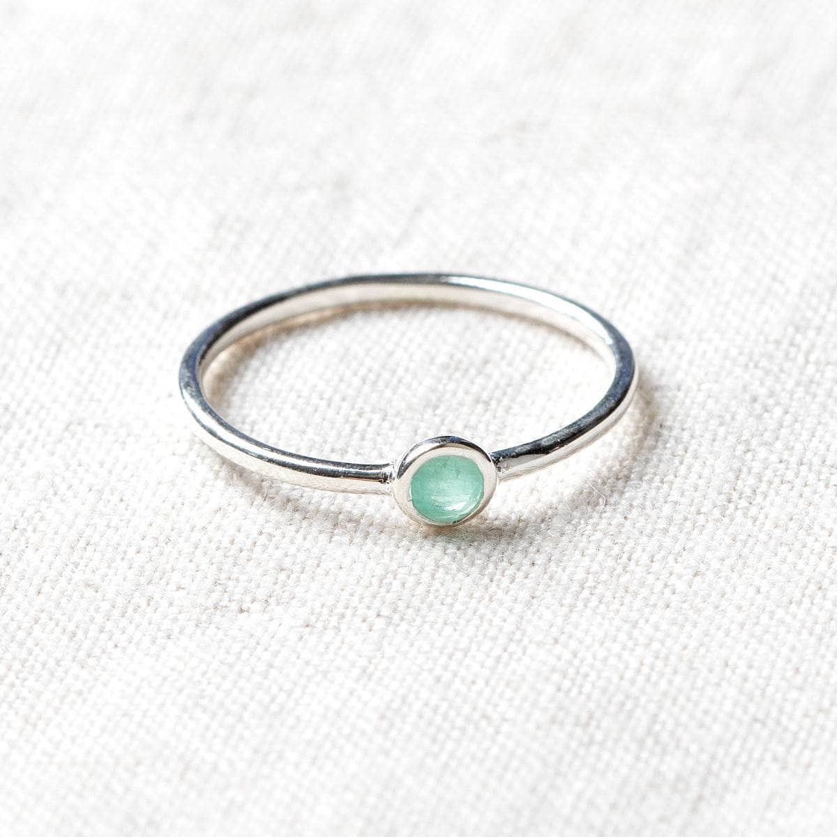 StudioSession-17205-1 Emerald Silver or Gold  Ring - Image 7