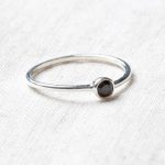 Black Tourmaline Silver, Gold or Rose Gold Ring - Image 14