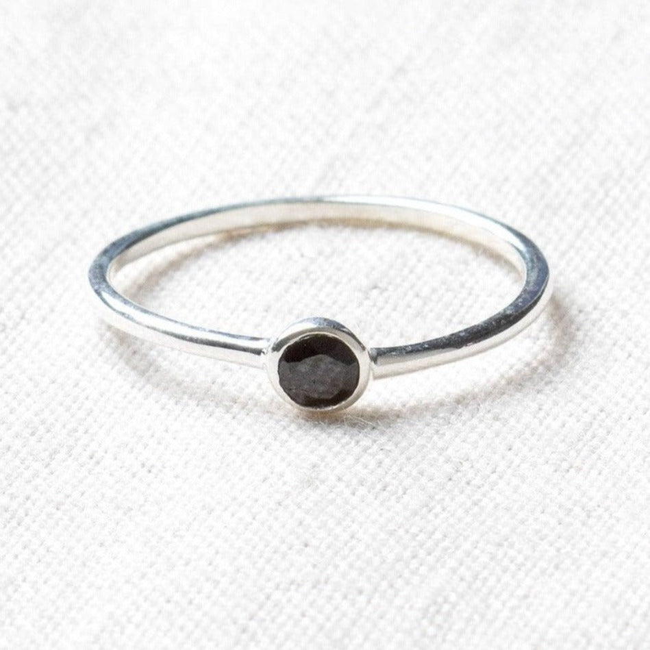 StudioSession-17218-1 Black Tourmaline Silver, Gold or Rose Gold Ring - Image 11