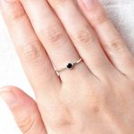 Black Tourmaline Silver, Gold or Rose Gold Ring - Image 12